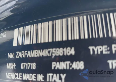 2019 Alfa Romeo Giulia Ti Lusso Rwd из США, поврежденный, VIN ZARFAMBN4K7598164